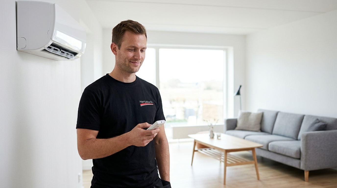 Varmepumpe udedel ved bolig